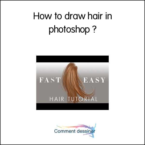 How to draw hair in photoshop